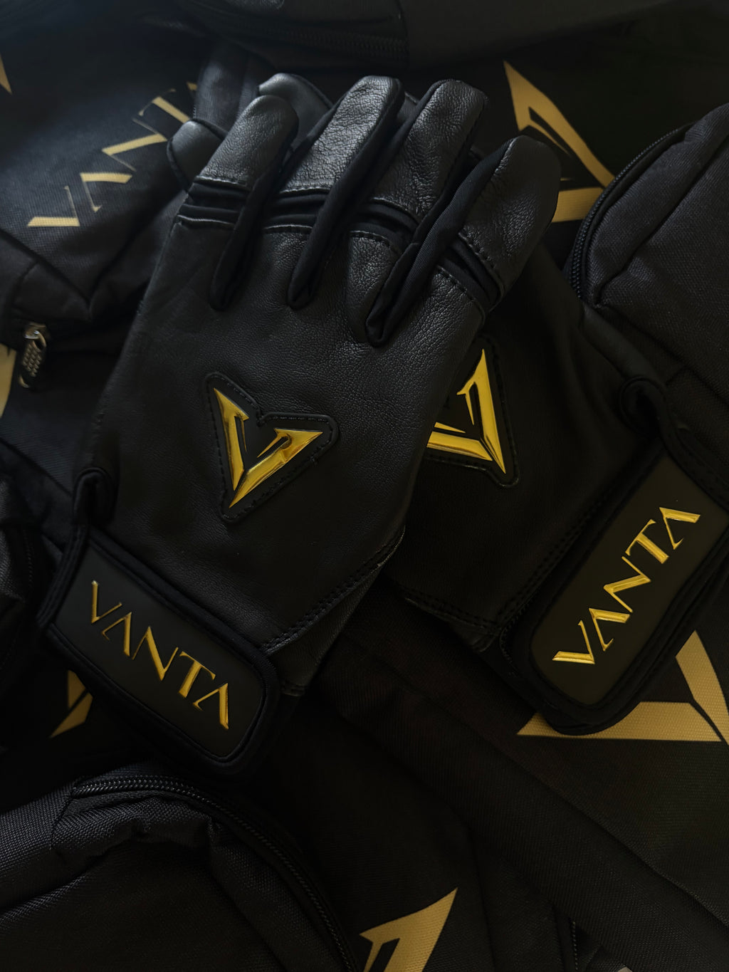 VANTA Noir Gold Batting Gloves