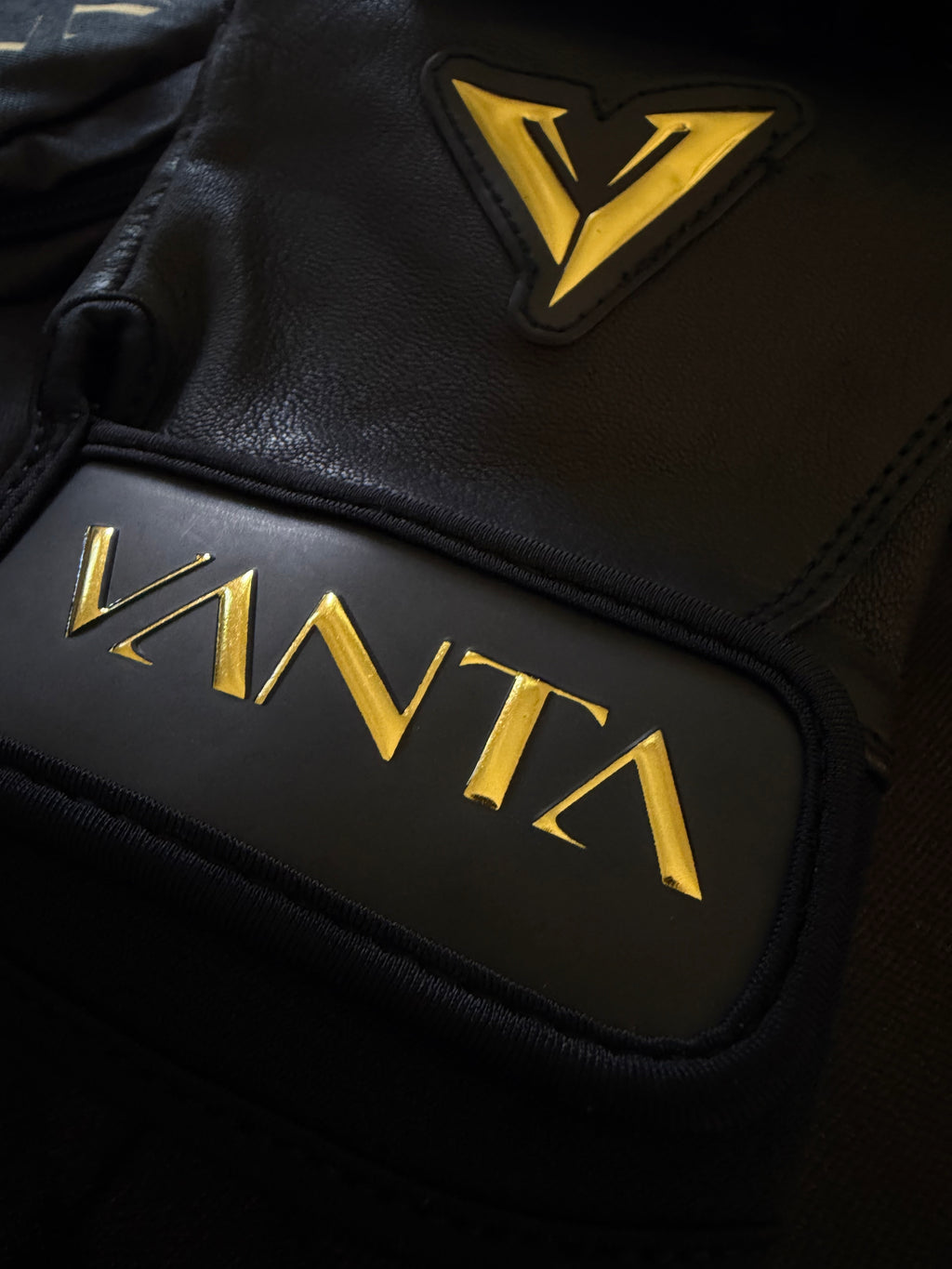 VANTA Noir Gold Batting Gloves